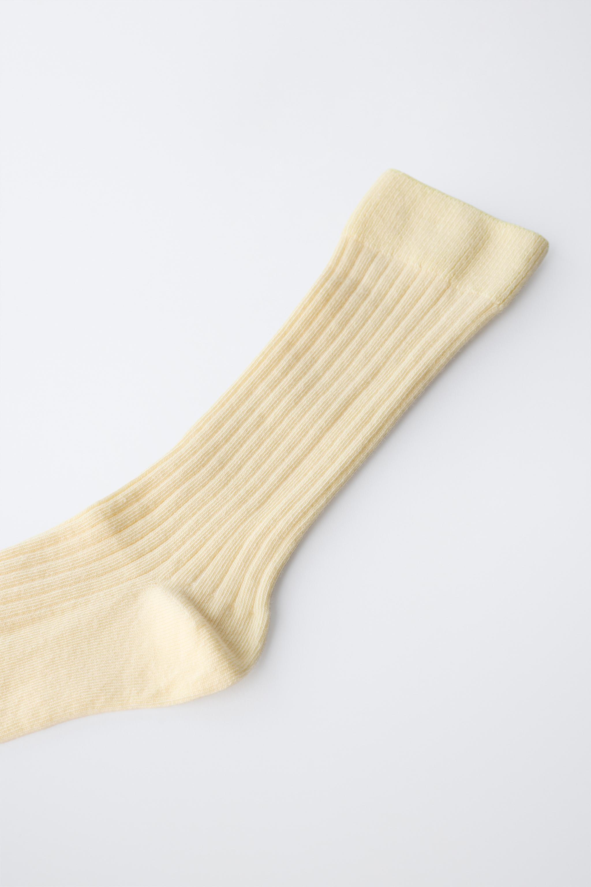 CHAUSSETTES MONTANTES CANNELÉES